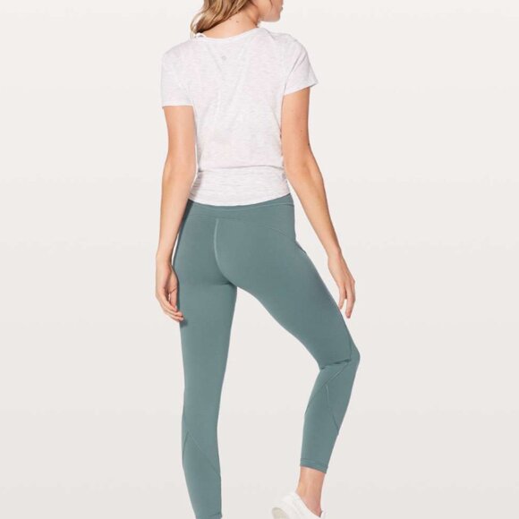Lululemon In Movement 7/8 Tight 25" Mystic Green Size 4 - Picture 8 of 8